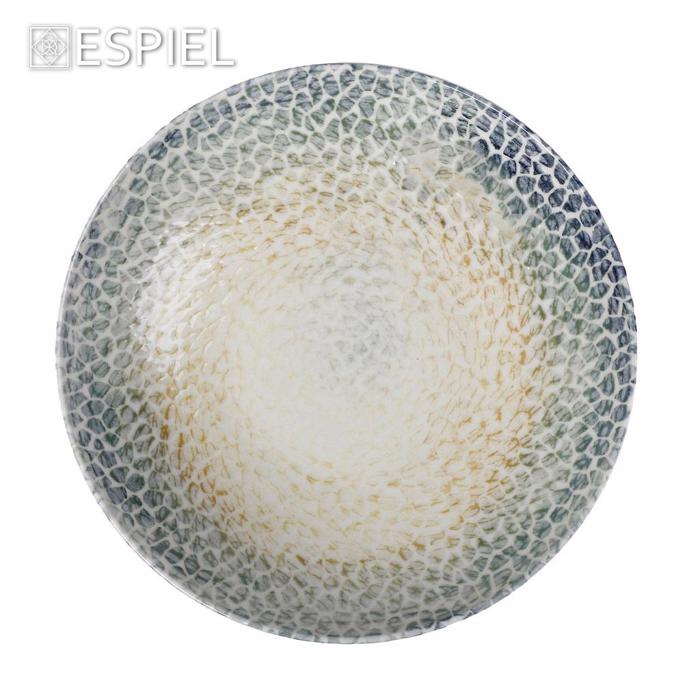 Piato Bathu 'LIZARD' Porselanis Poluxromo F23x4cm KNB120K6 Espiel